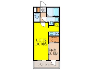 ｾﾚﾆﾃ西中島アリア弐番館の物件間取画像